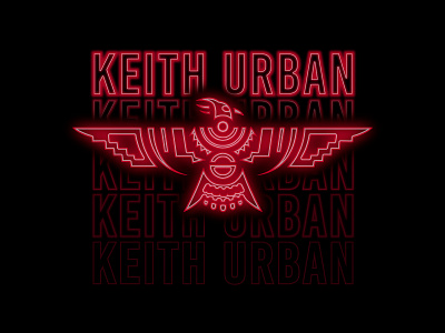Keith Urban 2021 tee design badge branding concerttee design graphic design illustration keithurban logo retro tourtee vector