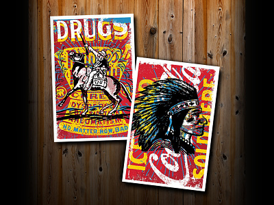 Cowboys and Indians. Limited edition prints (sold out)