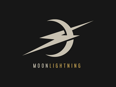 Moonlightning logo design. badge branding design graphic design illustration logo retro vector