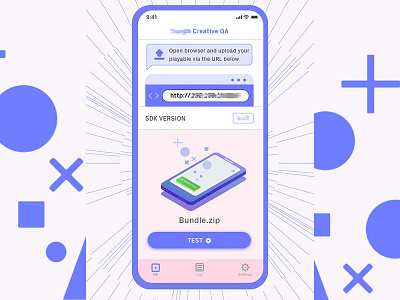 Creaive QA app app design product design ui ux