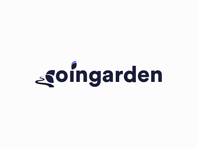 Coingarden Logo ai coin corporate crypto garden logo road vector