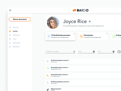 Bardo Career Detail app design files new profile profile card ui ux