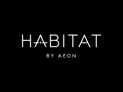 Habitat Logo architect compass design kitchen logo minimal type typography