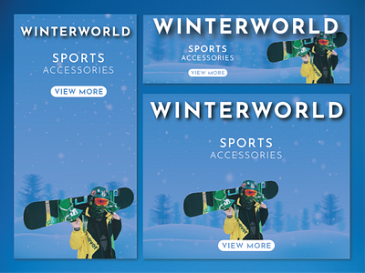 Banner Ad for winter sports