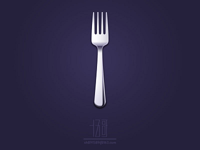 Fork icon button fitting fork icon light tableware ui