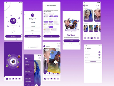 Mutually Dating App branding design graphic design web app