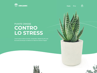 Organic shop anxiety calm design green nature plant ui ui design uiux ux uxdesign white whitespace