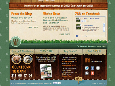 New Site Design for the YCC Summer Camp - 01