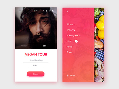 Vegan tour ios application