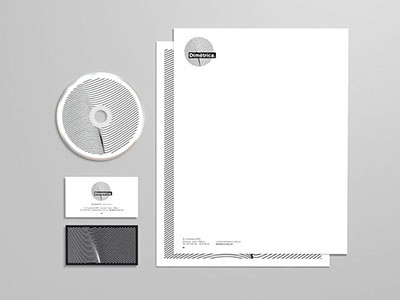 Dimétrica black gray line menta picante minimal stationery texture