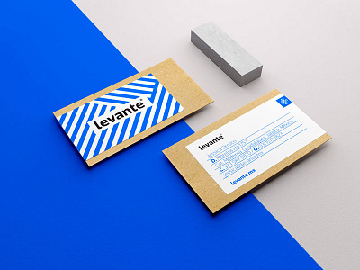 Levante blue brand branding business card design icon levante menta picante pattern real estate