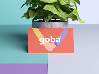 Goba brand branding design identity menta picante orange real estate