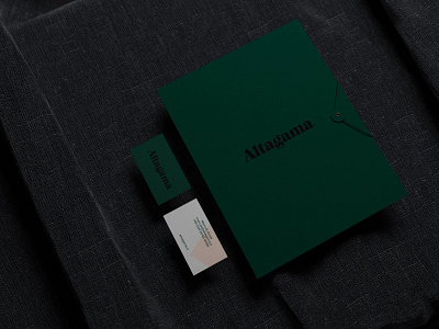 Altagama Folder brand branding design identity logotype stationery