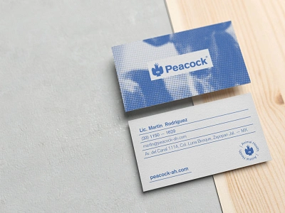 Peacock - Business cards brand branding design icon identity logo logotype stationery stationery design