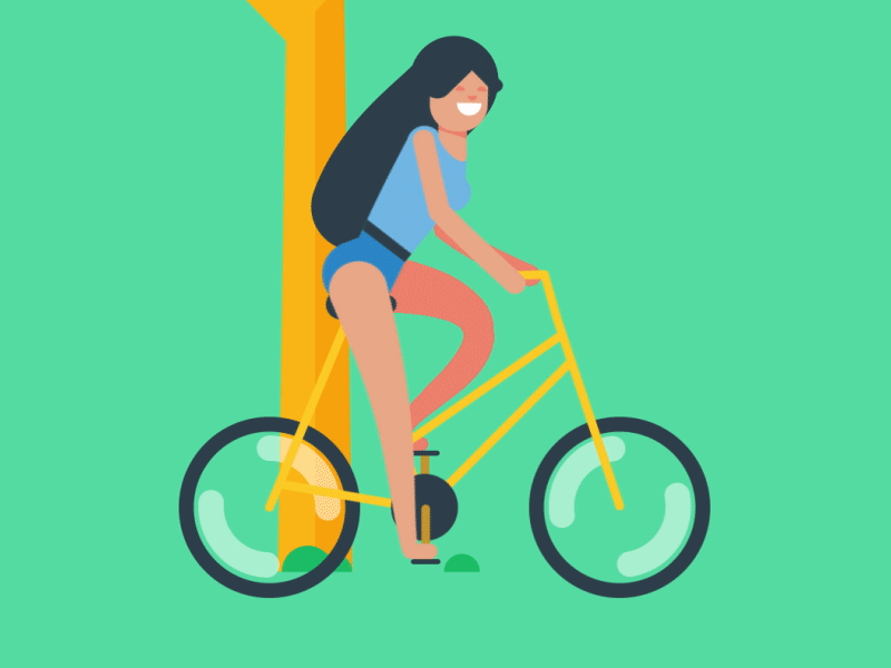 Keep rollin' bicycle bike biking park woman