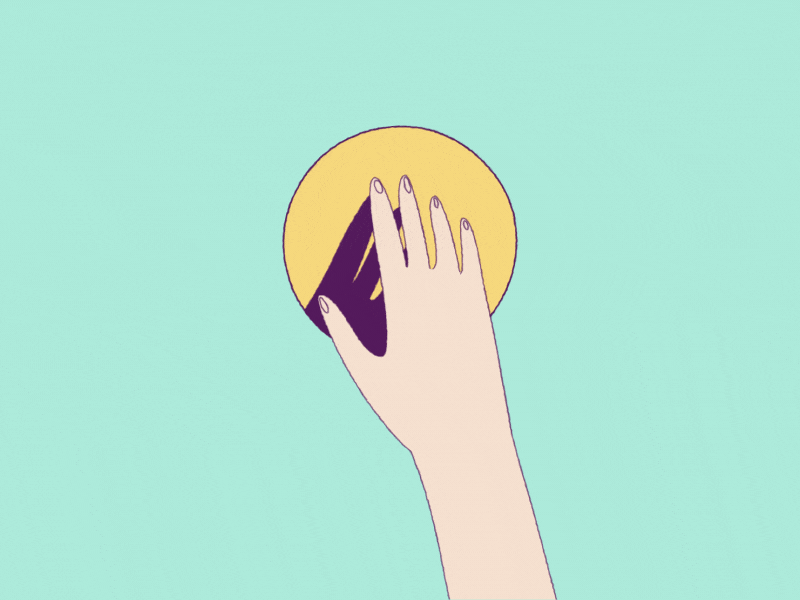 Swiping off shapes fingers rig hand swipe