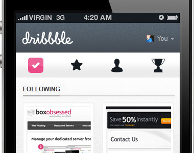 Dribbble App