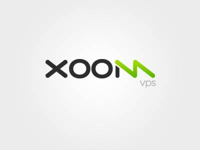 Xoomin' clean grey logo neon green sleek white