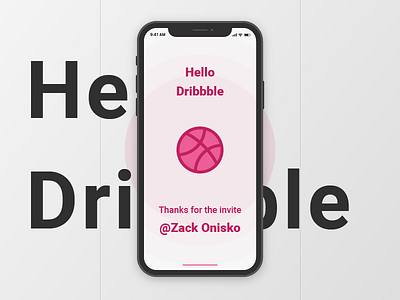 Hello Dribbble