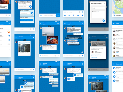 Messaging app chat design interface material messaging messenger mobile ui ux
