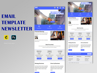 EMAIL TEMPLATE NEWSLETTER email campaing email newsletter email template mailchimp mailchimp template