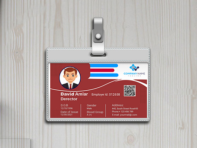 Employe Id Card card em graphic design idcard motion graphics vector