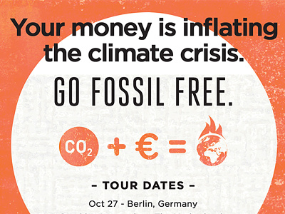 Fossil Free Tour banner ad banner fossil