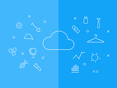 Cloud Illustrations branding cloud illustration