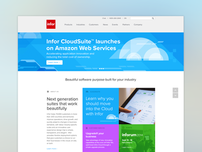 Homepage Redesign interaction web design