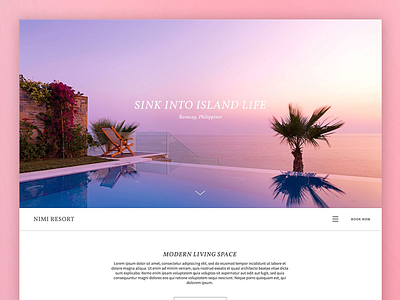 Nimi hotel theme web design