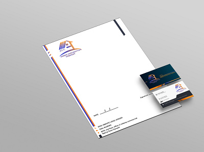 Letter head and business Card branding businessprofile company profile design graphic design