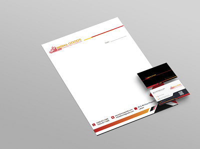 letterhead and business card businessprofile company profile graphic design illustration