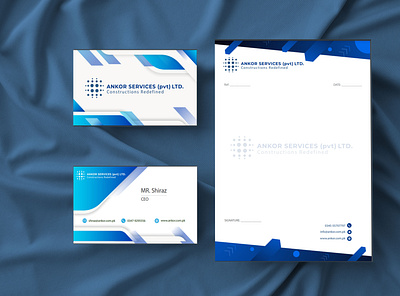 Letterhead and Business Card Design branding businessprofile company profile graphic design illustration logo
