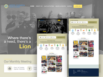 Web Design - Upper Coomera Lion Clubs design hero image image editing web design