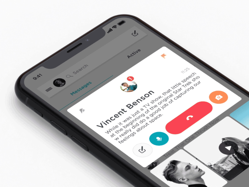 Messages app design dribbble kaokao message motion