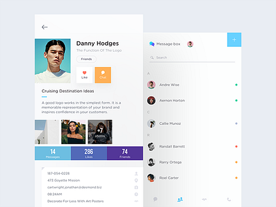 Profile by KolaBear on Dribbble