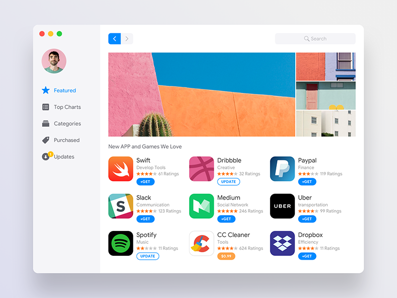 Appstore Redesign by KolaBear on Dribbble