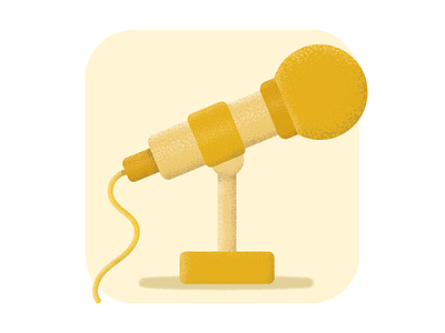 Microphone Illustration icon illustration microphone music simple vector