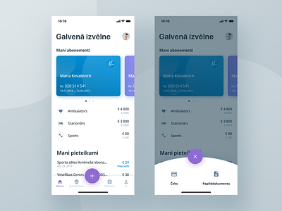 Concept for "If Insurance" app dashboad figma finance insurance ios iphone mobile tabbar ui ux