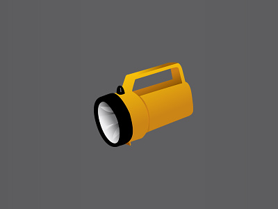 Energizer Latern flashlight gradient iconography latern throwback vector