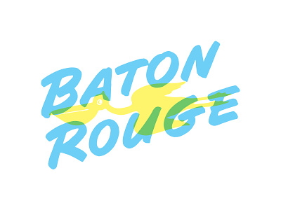 Baton Rouge baton rouge brush found louisiana retro vector vintage