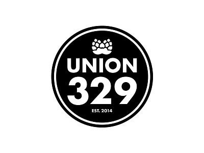 Union 329 beer hops union vector wedding