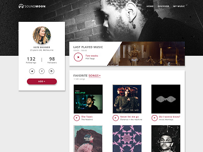 User Profile daily daily ui music platform profile ui user user profile