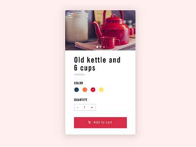 Customize product interface customize customize product daily daily ui kettle mobile product purchase shop ui