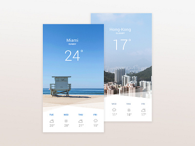 Weather app app application daily daily ui mobile ui weather