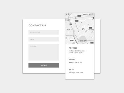 Contact us form contact contact us daily daily ui form grey map minimalist ui