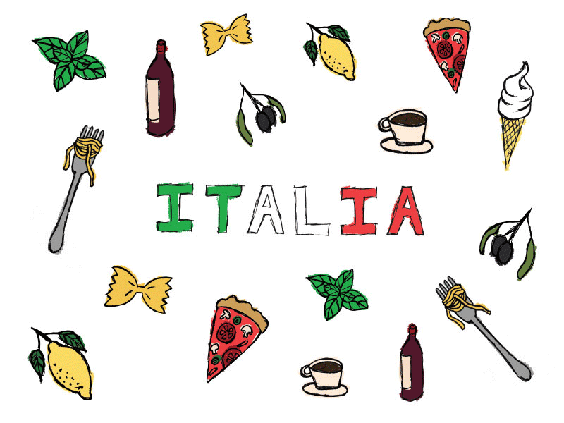 Ciao Italia 🍕🇮🇹 basil food holidays italia italy lemon pasta pattern pizza
