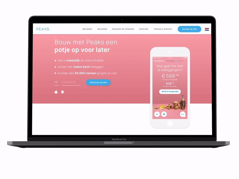 Sneak peek of the new design of Peaks website 3.0 ✨ colors design financial financial app landing page redesign ui ux website