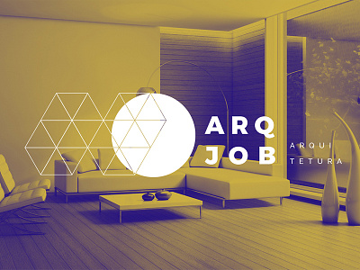 ArqJob Logo architect architecture brand branding isometric