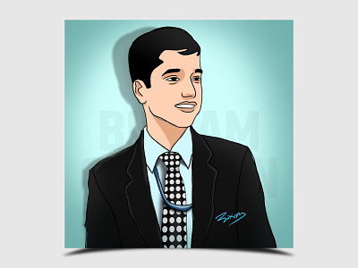 Portrait of Kishor Mishra (Bhai) adobe adobe photoshop adobephotoshop artist bikiarts bikramarts creative design designinspiration digital painting dribbble painting photoshop portrait sketch